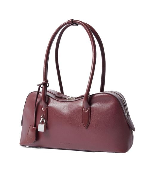 Stella McCartney Purple Stella Ryder Lock Plaque Shoulder Bag