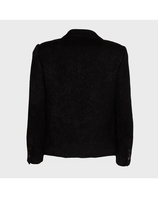 Dries Van Noten Black Bamis Jacquard Blazer