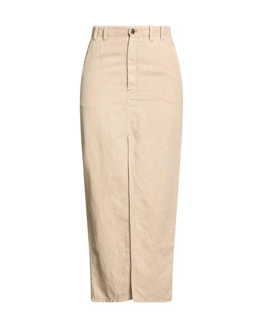 Brunello Cucinelli Natural Long Skirt