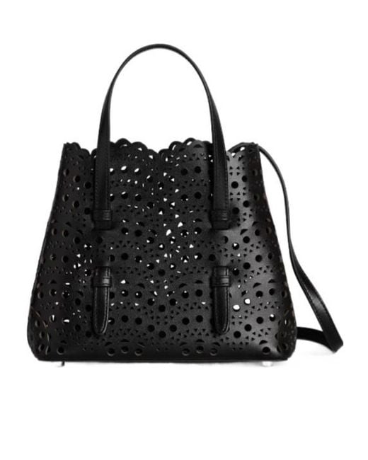 Alaïa Black Mina 20 Leather Bag