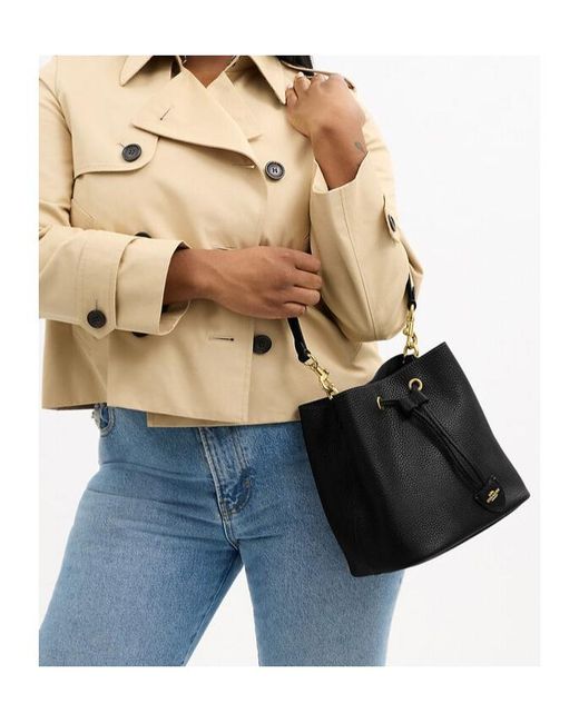 COACH Black Rowan Bucket Bag