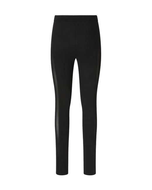 Pinko Black Zipped-Hem Trousers