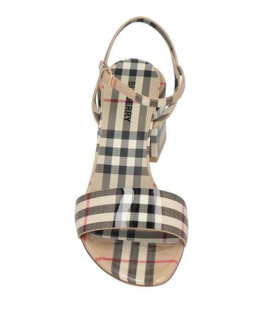 Burberry Metallic Printed High-Heeled Sandals