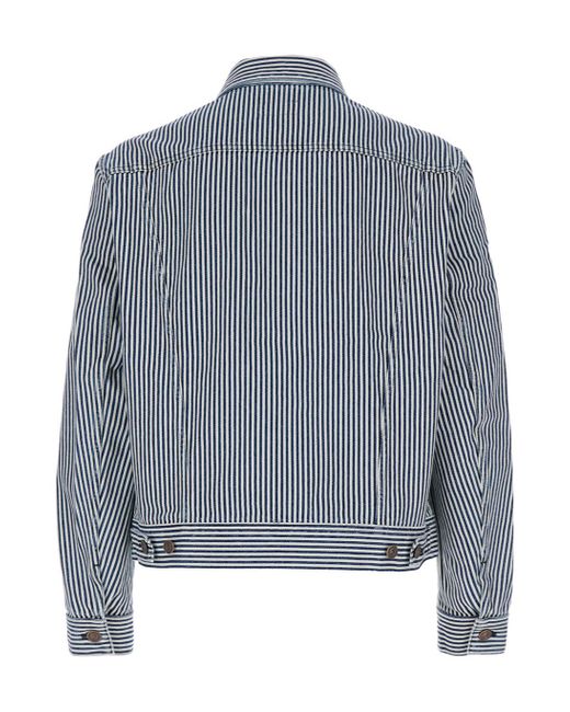 Céline Blue Long-Sleeved Casual Jacket for men
