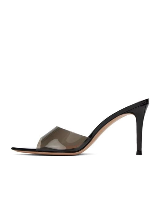 Gianvito Rossi Metallic Elle 85 Pointed High-Heeled Sandals