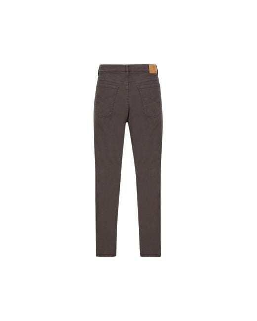 Brunello Cucinelli Gray Regular-Fit Five-Pocket Pants for men