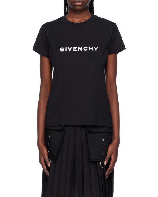 Givenchy Black 4G Slim Fit Crewneck T-Shirt