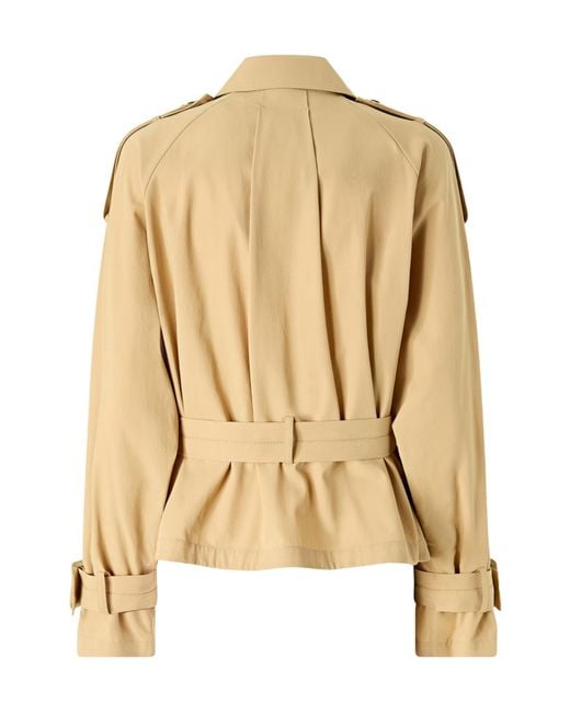 Pinko Natural Belted Short Trench Coat