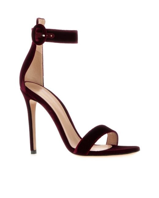 Gianvito Rossi Brown Portofino 105 Ankle Strap Heeled Sandals