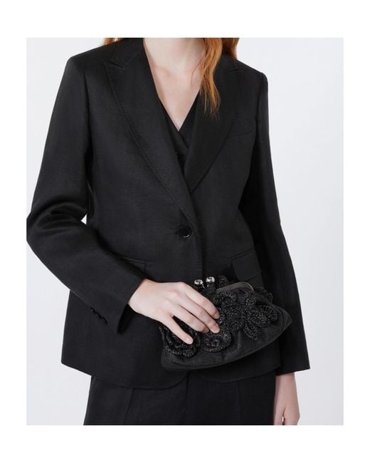 Weekend by Maxmara Black Single-Breasted Blazer