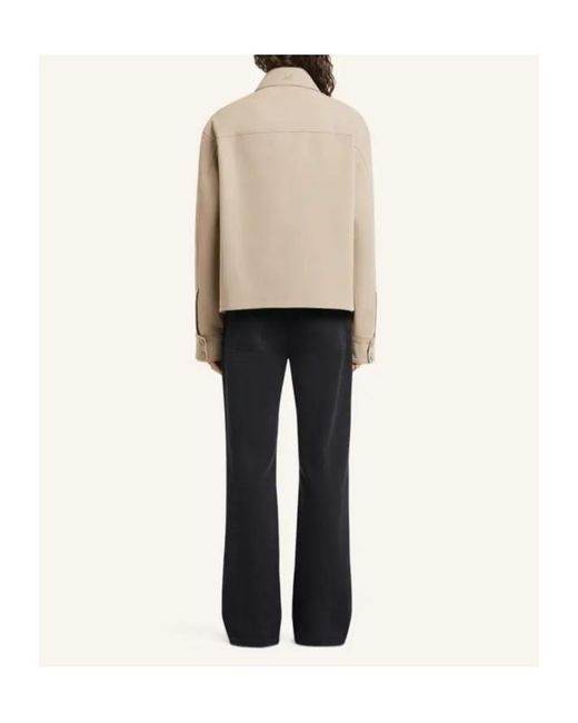 Courreges Natural Courrèges Double-Pocket Point Collar Jacket for men