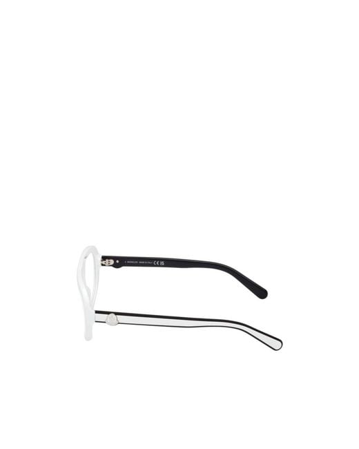 Moncler Natural Eyewear Geometric Frame Glasses for men