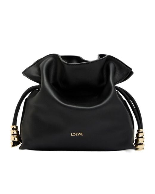 Loewe Black Metallic Clutch