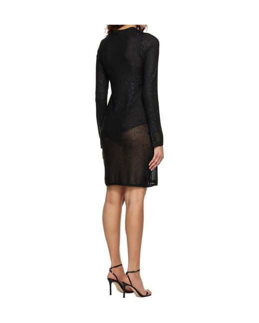 REMAIN Birger Black Sequin Mini Dress