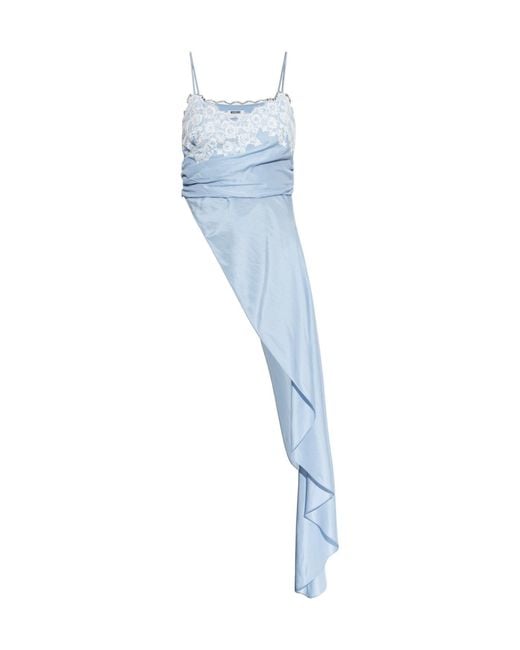 Moschino Blue Asymmetrical Cut Top