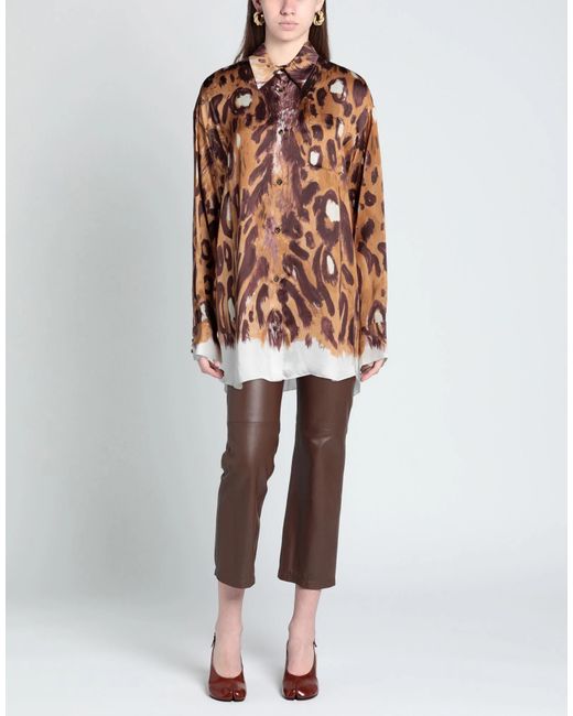 Marni Brown Multicolored Long Sleeve Shirt