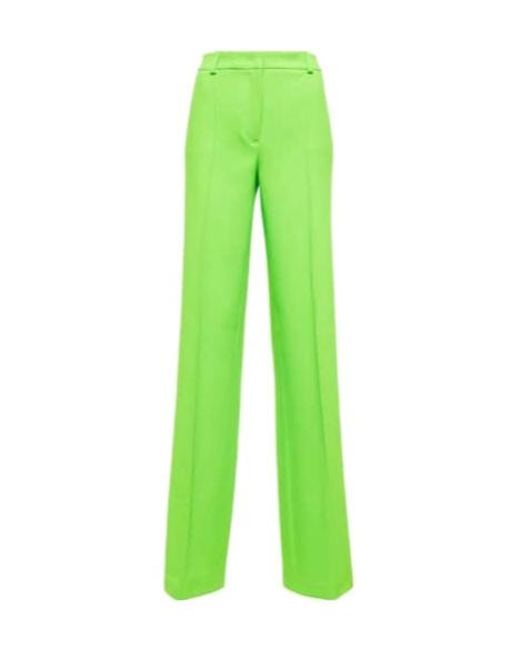 Blumarine Green Straight-Leg Casual Pants