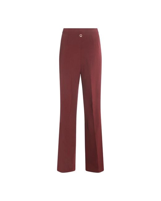 Twinset Red Pull-On Style Trousers