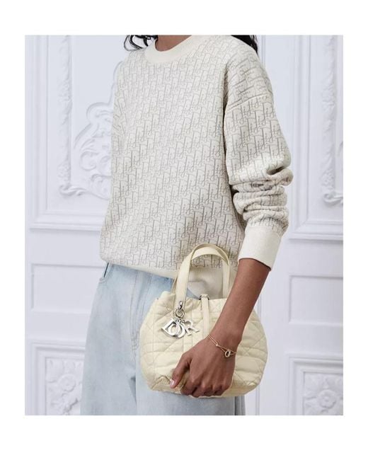 Dior Metallic Small Toujours Vertical Tote Bag