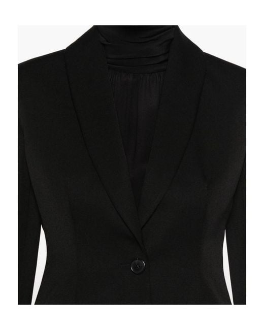 The Row Black Bettina Single-Breasted Blazer