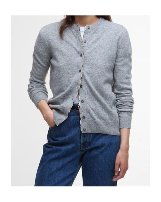 Barbour Blue Pendle Cardigan
