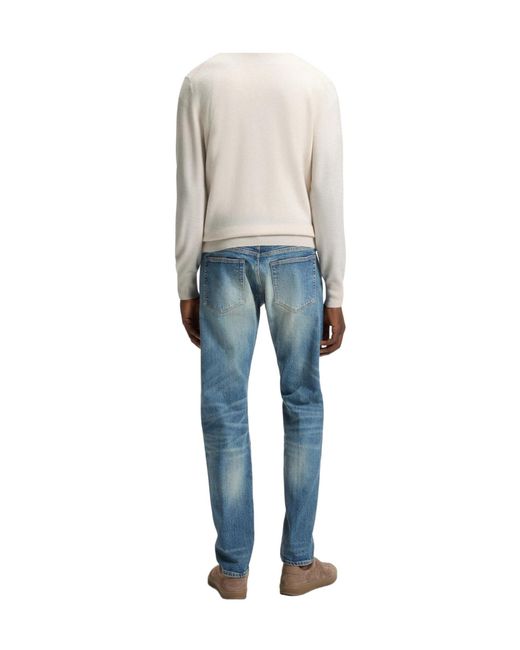 Boss White Knitted V-Neck Cardigan for men