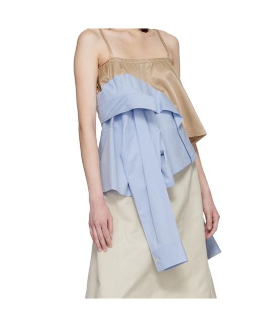 Maison Mihara Yasuhiro Blue Shirt Top