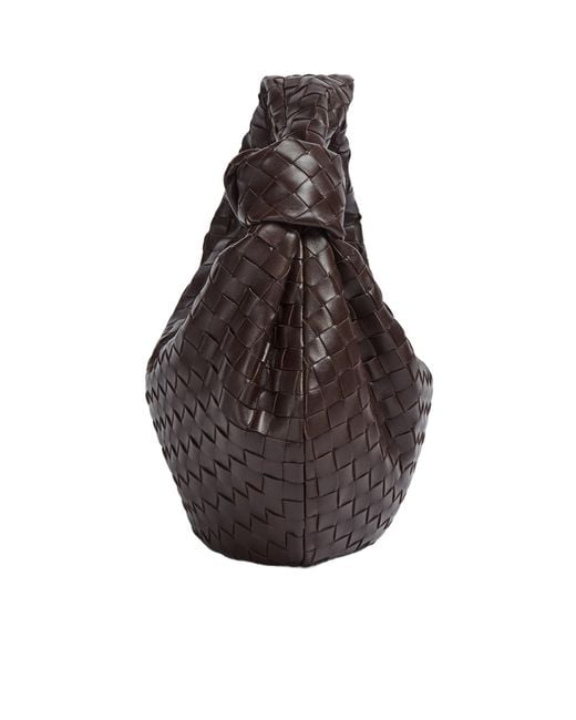 Bottega Veneta Brown Jodie Intrecciato Shoulder Bag