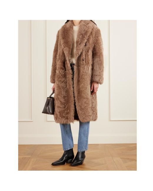 Brunello Cucinelli Brown Double Breasted Coat