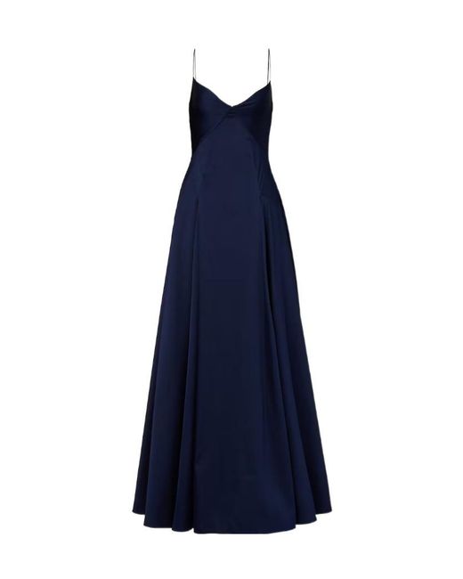 Roland Mouret Blue Taffeta Gown