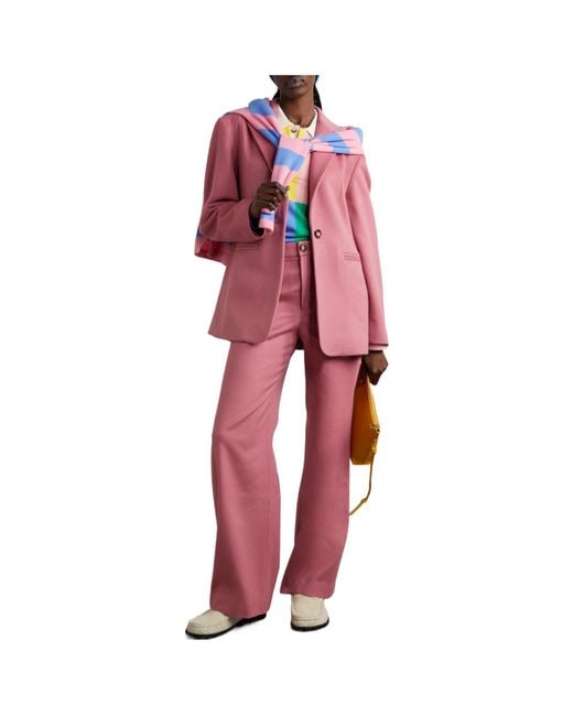 The Elder Statesman Pink Blend Suit Jacket
