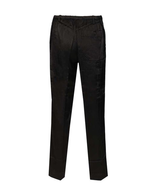 Dries Van Noten Black Straight Leg Pants for men