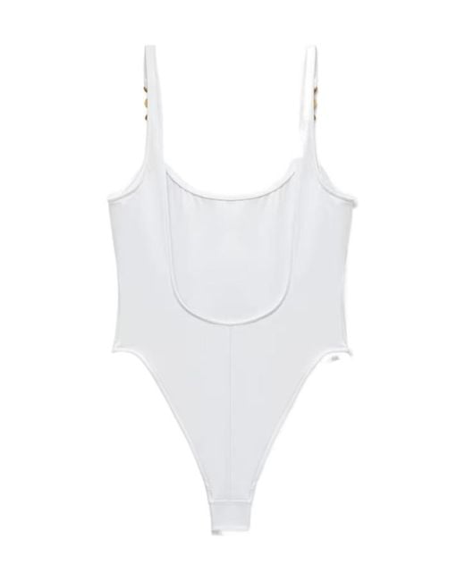 Versace White Medusa Hardware Beachwear