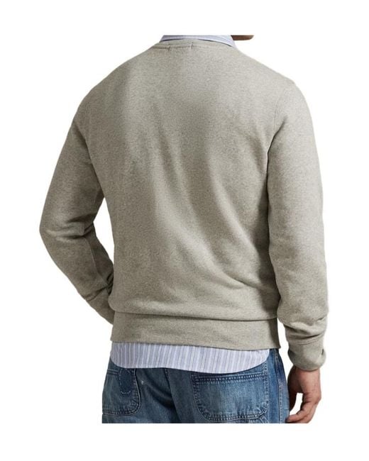 Polo Ralph Lauren White Bear Graphic Crewneck Sweatshirt for men