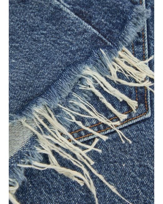 FRAME Blue Denim Shorts
