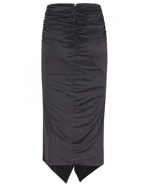 Essentiel Antwerp Gray Janedoe Draped Jersey Skirt