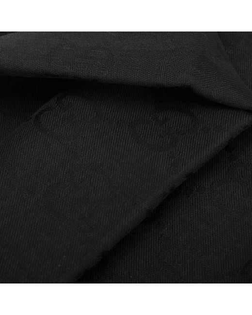 Gucci Black Jacquard Scarf