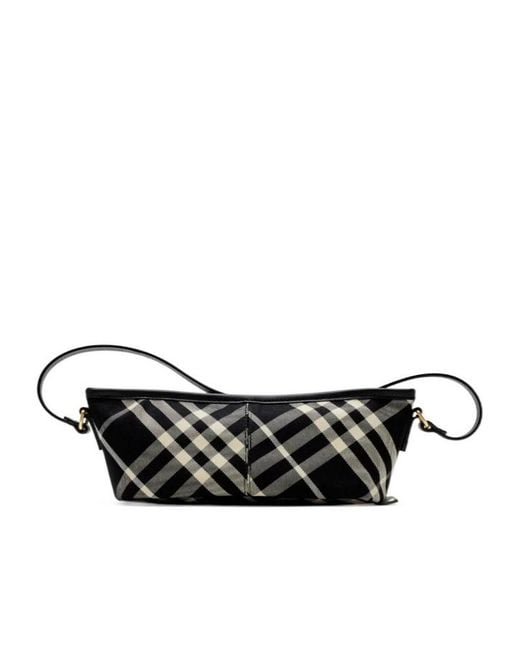 Burberry Black Vintage Check Zipped Mini Shoulder Bag