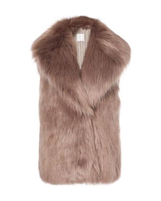 Givenchy Brown Faux Fur Vest
