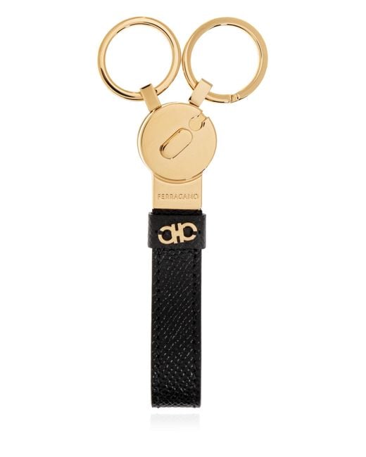 Ferragamo White Ferragamo Keychain And Wallet Set for men