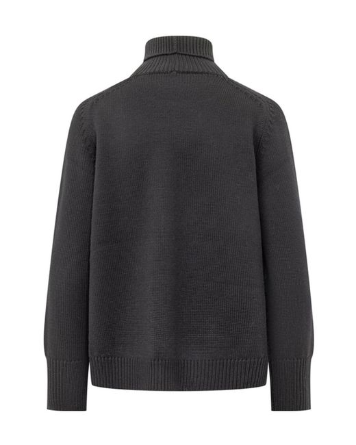 Fabiana Filippi Black High Neck Knitted Sweater