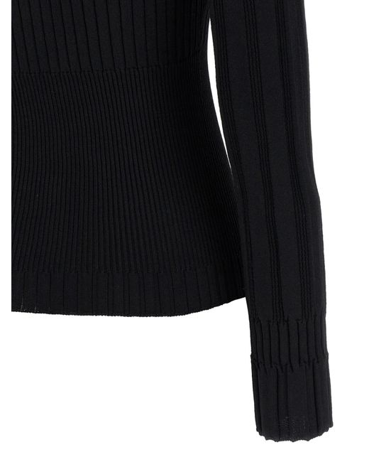 Balmain Black Buttoned Fitted Cardigan