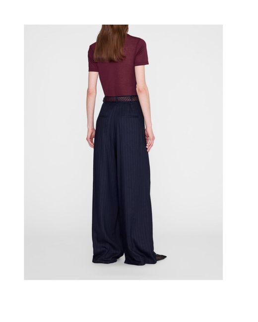Anine Bing Purple Sylvie T-Shirt- Fig
