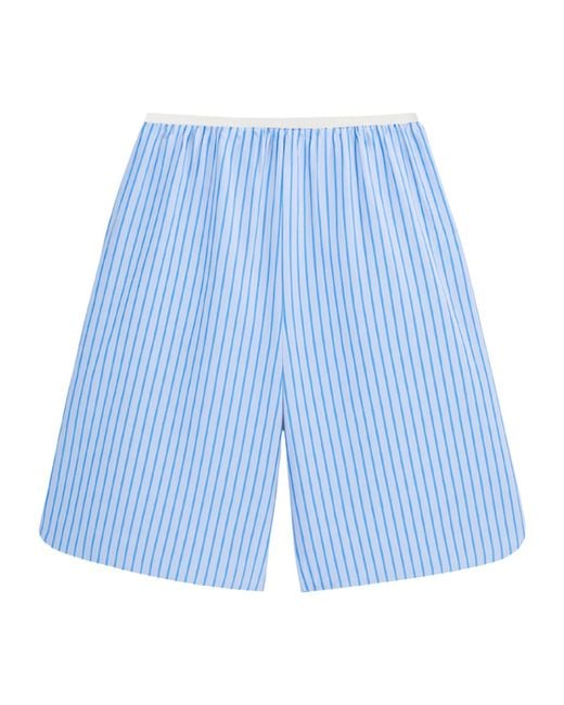 Frankie Shop Blue Elyn Bermuda Shorts