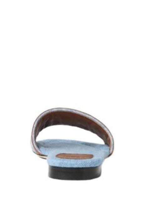 Fendi Blue Sunshine Ff Jacquard Slides