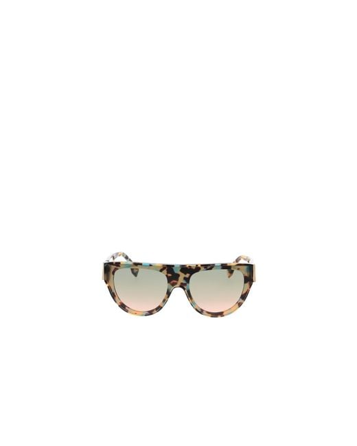 Fendi White Eyewear Round Frame Sunglasses for men