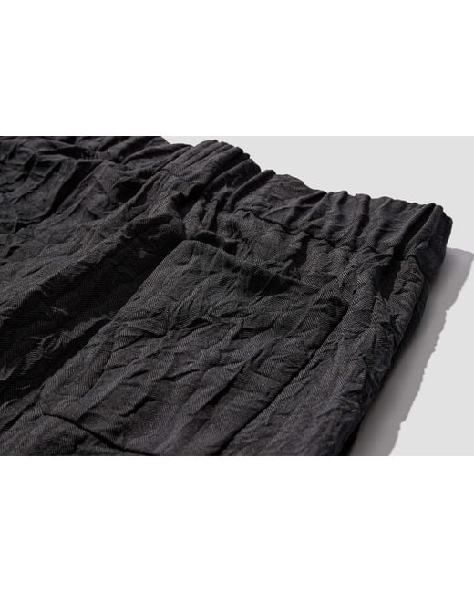Dries Van Noten Black Pleated Shorts for men