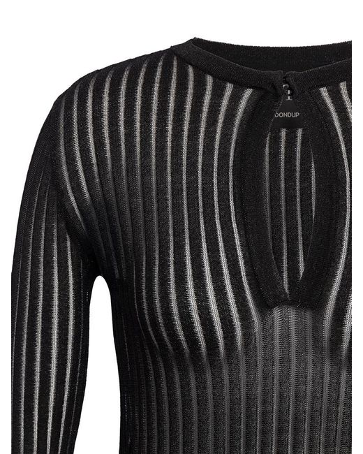 Dondup Black Striped Top