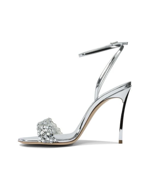 Casadei White High Heel Sandals