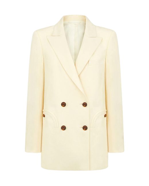 Blazé Milano Natural Blazé Milano Double-Breasted Blazer